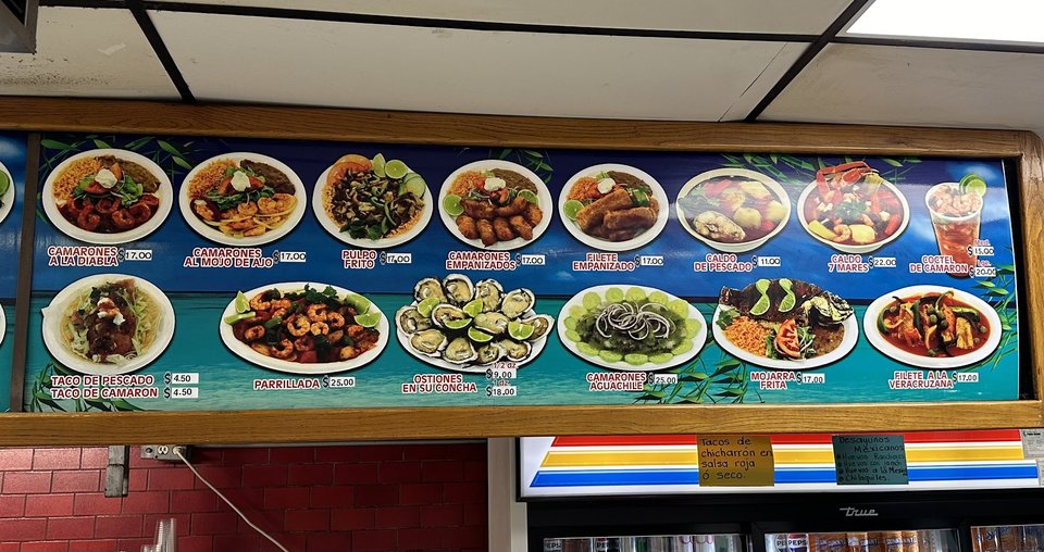 La Paz Seafood storefront on Avalon Boulevard.